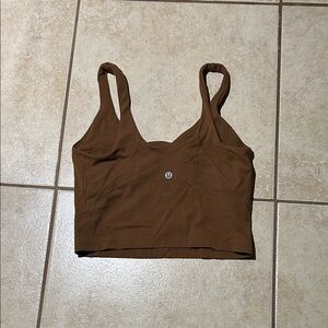 Women’s size 6 lululemon athletica Brown Crop Top
